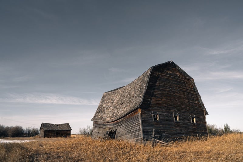 Rustic Barn Under the Moon